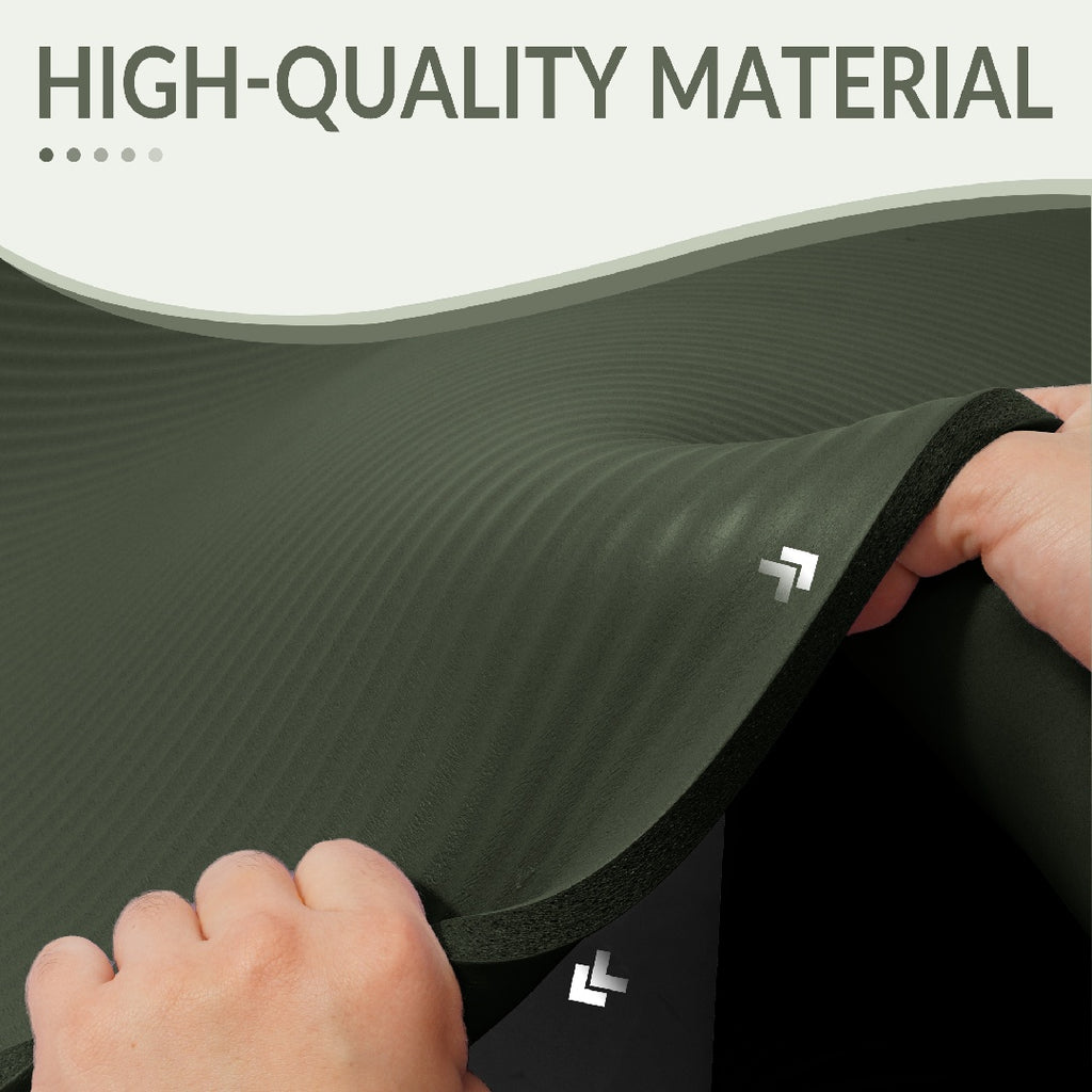 Only Supports Self Pickup  Yoga Mat, 1-2 Inch Ultra-thick High-density Practice Mat With Straps, Suitable For All Kinds Of Yoga Practice, A Variety Of Colors