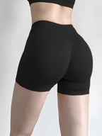 High-Waisted Yoga Shorts - Quick-Dry & Squat-Proof