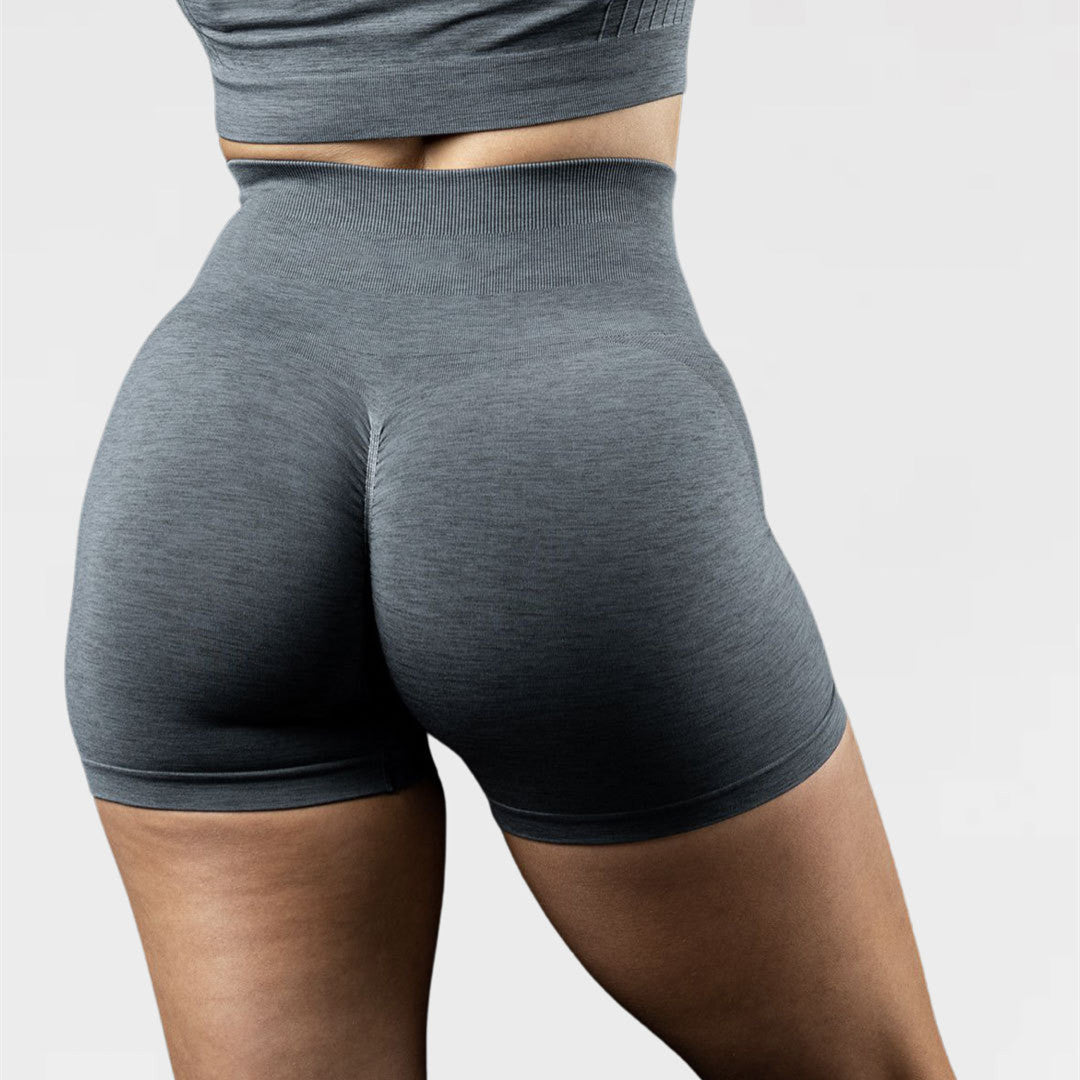 Women's Fashionable Side Jacquard Fitness Shorts