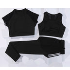 Women's three piece Yoga suit