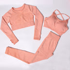 Autumn And Winter Fitness Yoga Three-Piece Suit