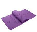 Tpe Fitness Yoga Mat Position Line Single Layer Monochrome Custom Logo