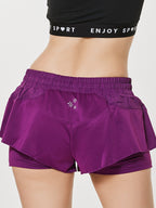 Women's Plus Size Anti-Failure Running Culottes Yoga Sports Pants