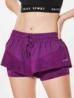 Women's Plus Size Anti-Failure Running Culottes Yoga Sports Pants