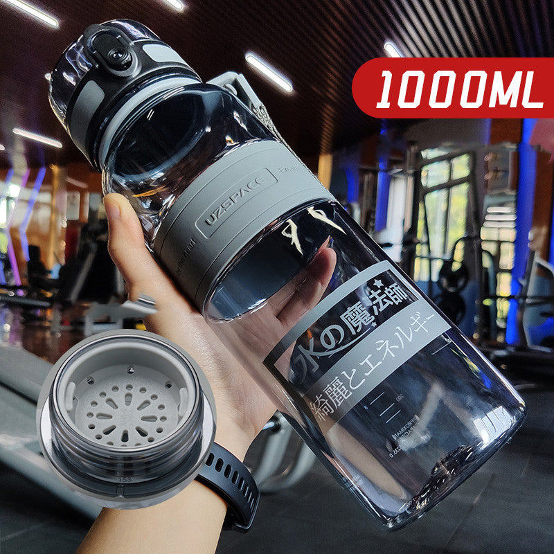 Large Capacity Sports Water Cup Portable Fitness Plastic Large Water Bottle