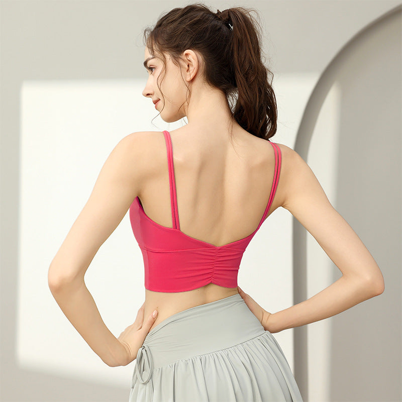 Sports Underwear Women's High-strength Fitness Running Anti-shock And Anti-SAG Yoga Clothes Integrated Vest Bra