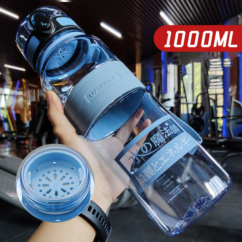 Large Capacity Sports Water Cup Portable Fitness Plastic Large Water Bottle