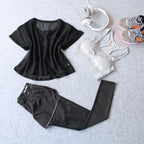 Women's three-piece yoga wear sports suit