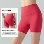 Lycra Yoga Tight Shorts Women's Summer High Elastic Hip Lifting Four Points Cycling Pants Anti-exposure