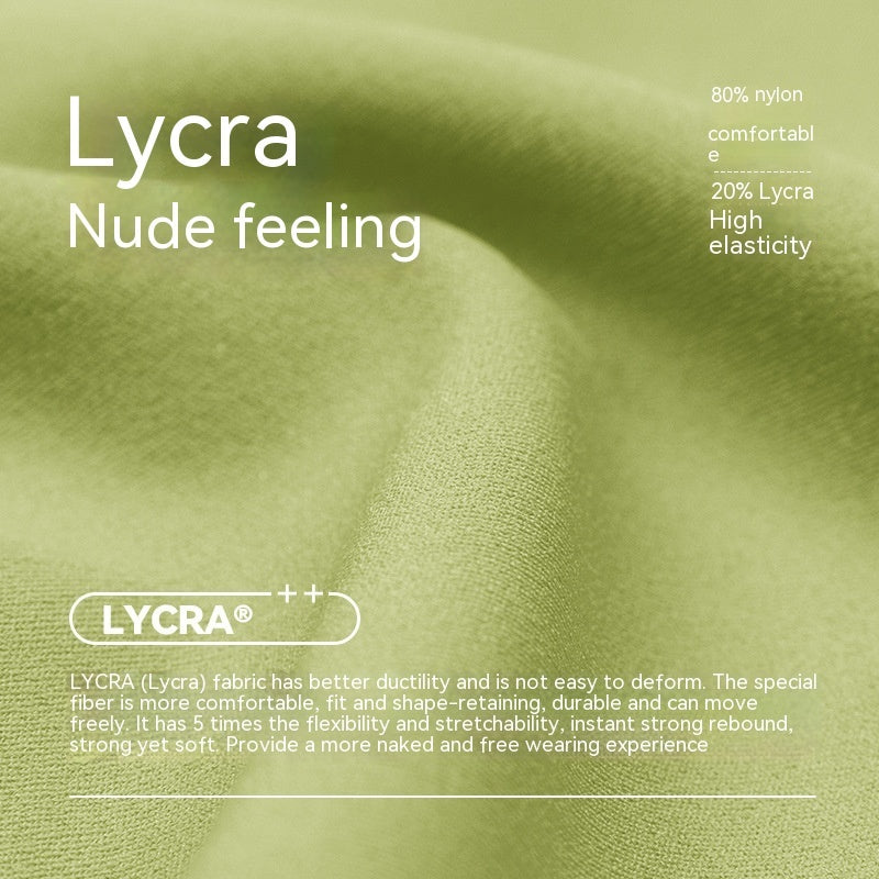 Lycra Yoga Tight Shorts Women's Summer High Elastic Hip Lifting Four Points Cycling Pants Anti-exposure