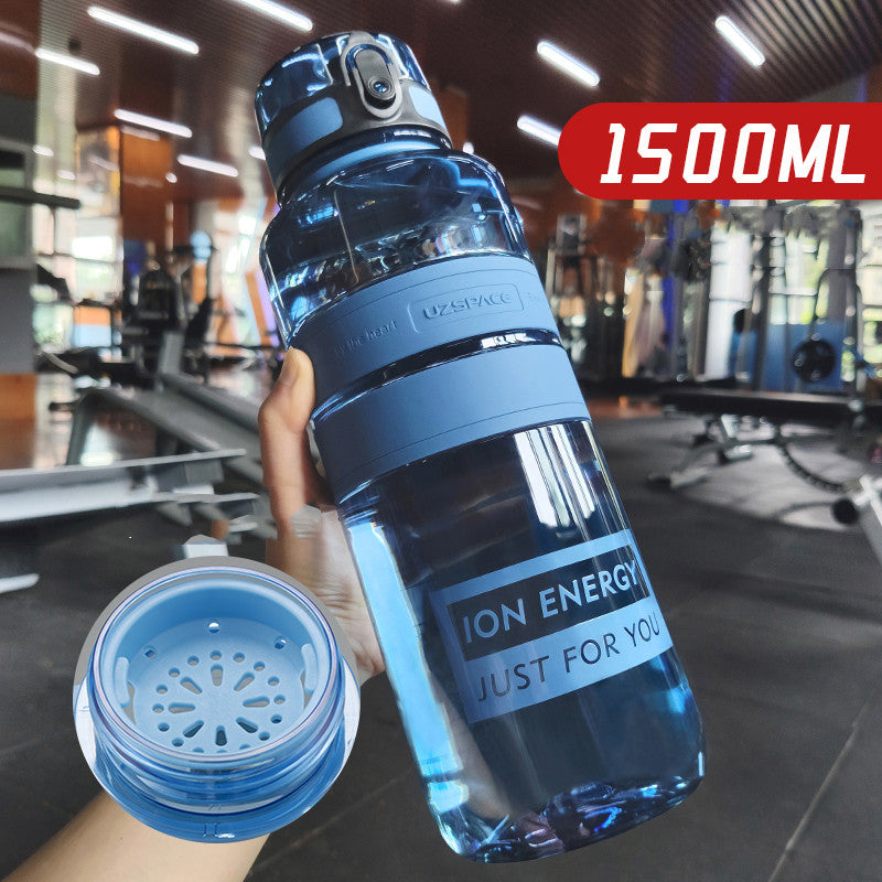 Large Capacity Sports Water Cup Portable Fitness Plastic Large Water Bottle