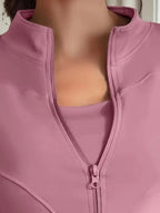 2025 Women's New Fitness Running Suit, Long Sleeved Sports Jacket, Tight Hip Pants Fitness Suit, Suitable For All Seasons