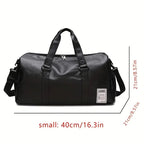 Sport Fitness Bag, Travel Bag, Black Stylish Business Travel Bag, Separate Shoe Depot, Zip Off, For Gym, Sport, Travel, Waterproof