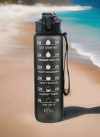 Gradient Color Large-capacity Plastic Space Sports Straw Water Cup