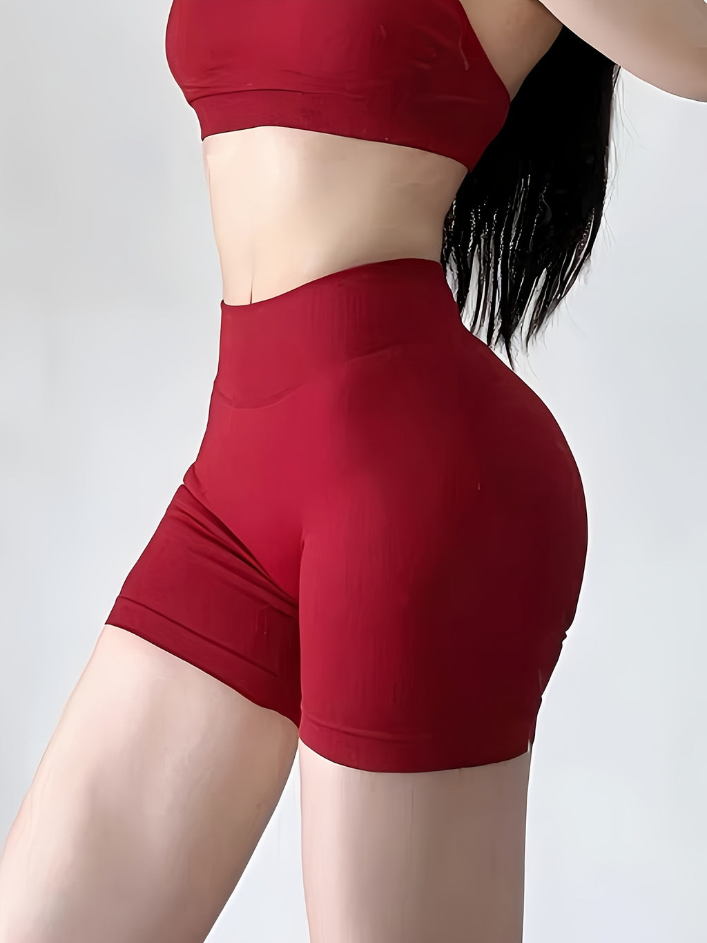High-Waisted Yoga Shorts - Quick-Dry & Squat-Proof