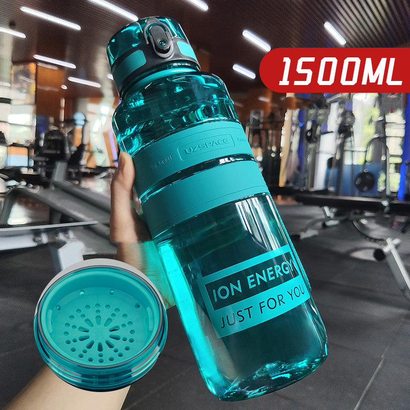 Large Capacity Sports Water Cup Portable Fitness Plastic Large Water Bottle
