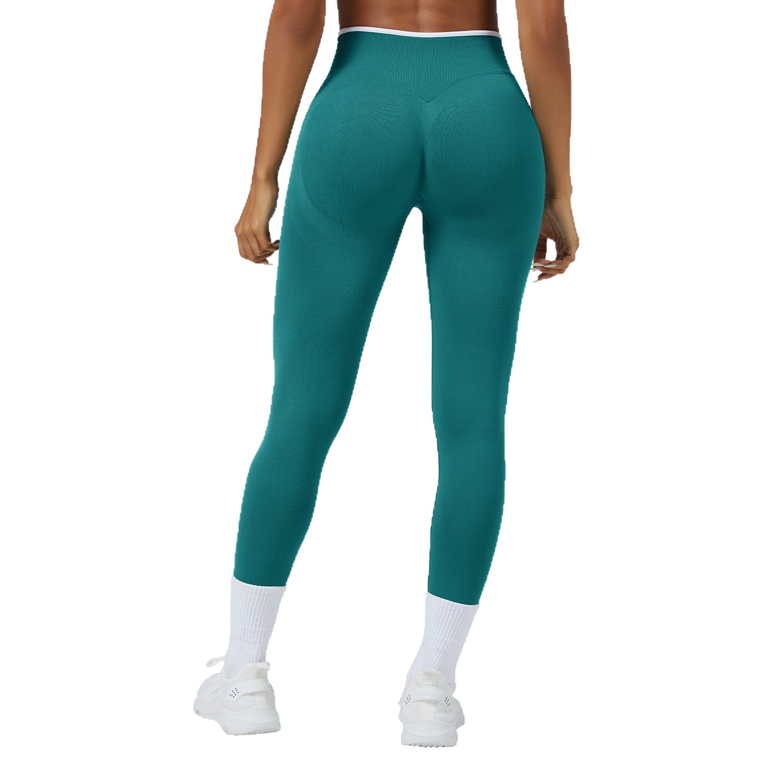 Seamless Knitted Tight High Waist Quick-drying Sports Yoga Pants