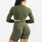 Women's Fashionable Side Jacquard Fitness Shorts