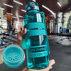 Large Capacity Sports Water Cup Portable Fitness Plastic Large Water Bottle