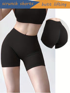 High-Waisted Yoga Shorts - Quick-Dry & Squat-Proof