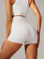 Women's High-Waisted Yoga Shorts - Breathable Workout Shorts For Running & Gym