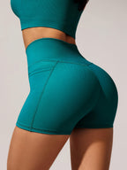 2-Pack Yoga Shorts For Women - High Waisted Workout Shorts, Breathable & Stretchy