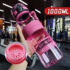 Large Capacity Sports Water Cup Portable Fitness Plastic Large Water Bottle