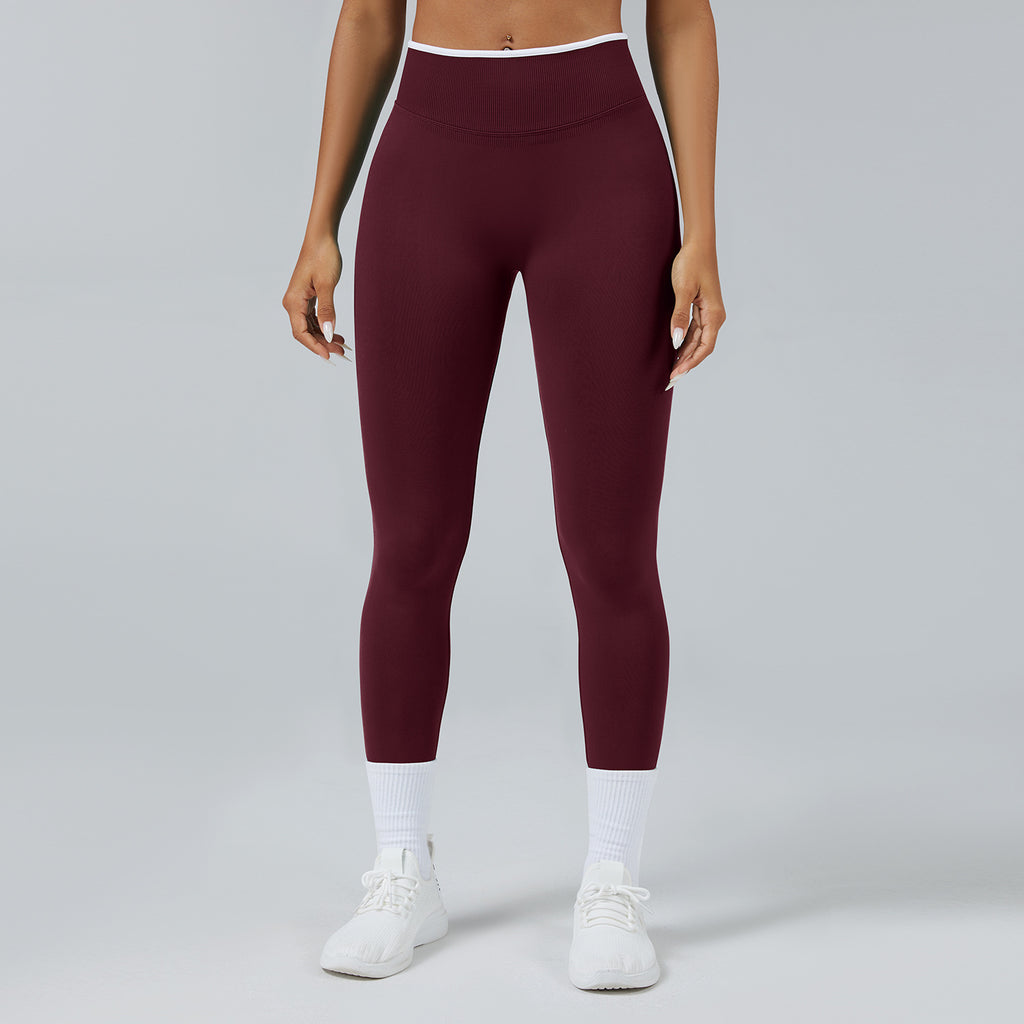 Seamless Knitted Tight High Waist Quick-drying Sports Yoga Pants