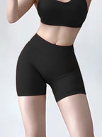 High-Waisted Yoga Shorts - Quick-Dry & Squat-Proof