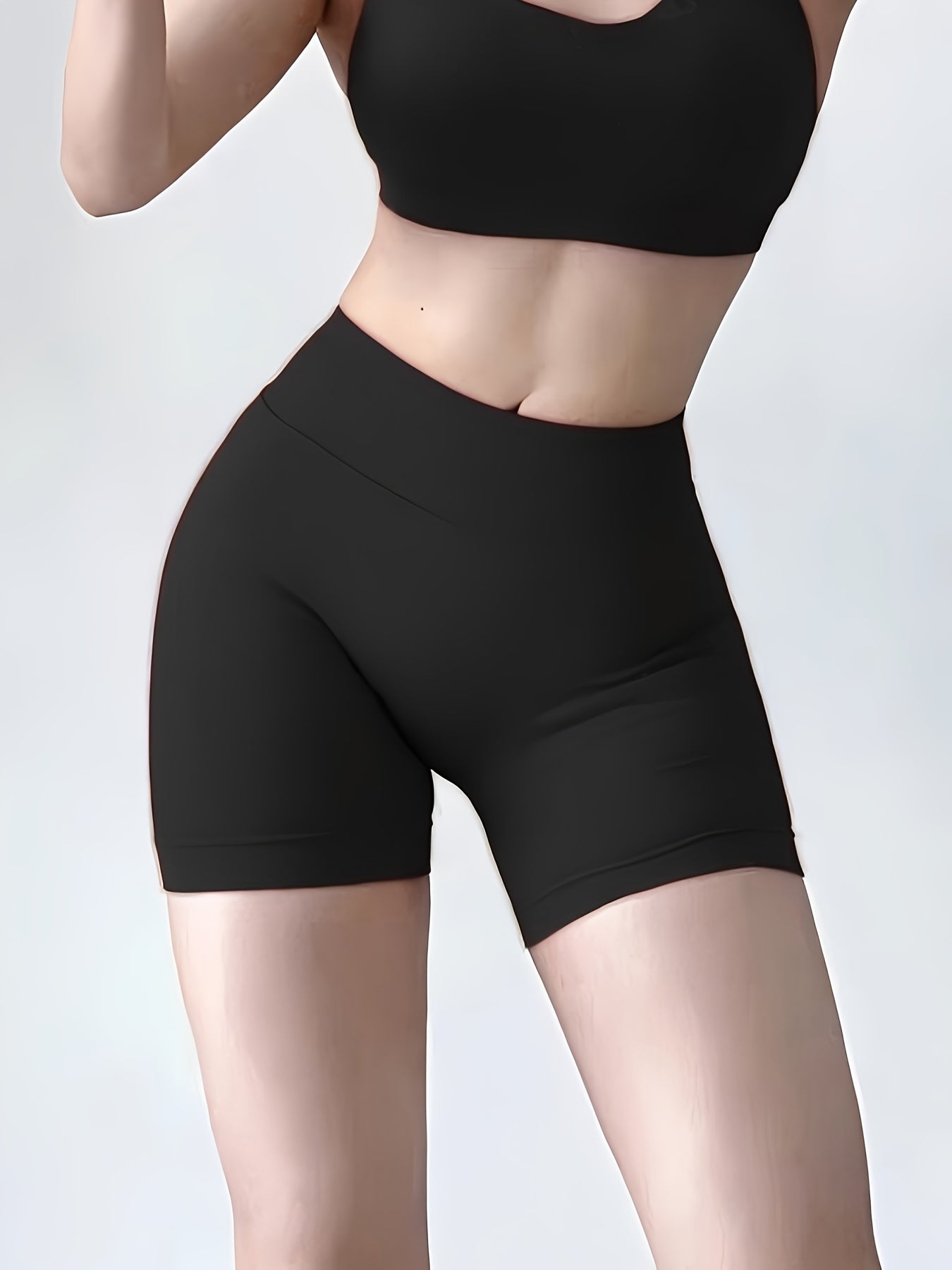 High-Waisted Yoga Shorts - Quick-Dry & Squat-Proof