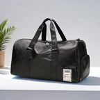 Sport Fitness Bag, Travel Bag, Black Stylish Business Travel Bag, Separate Shoe Depot, Zip Off, For Gym, Sport, Travel, Waterproof