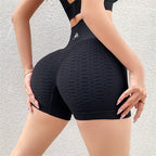 Women's High Waist Peach Hip Tight Yoga Shorts