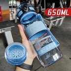 Large Capacity Sports Water Cup Portable Fitness Plastic Large Water Bottle
