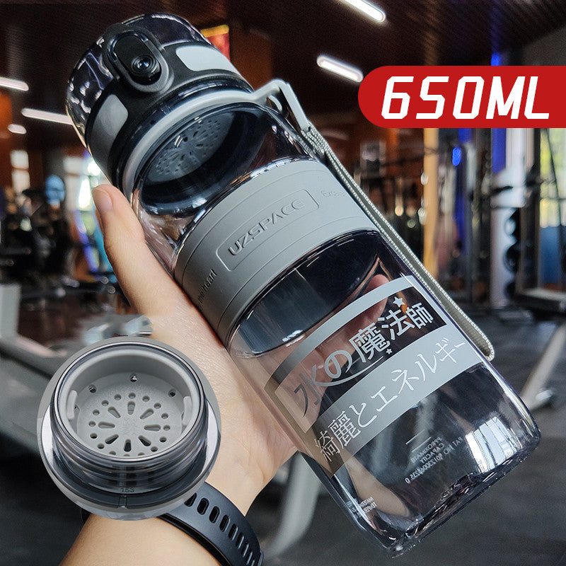 Large Capacity Sports Water Cup Portable Fitness Plastic Large Water Bottle