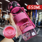 Large Capacity Sports Water Cup Portable Fitness Plastic Large Water Bottle