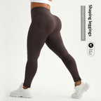 High-waisted Butt-lifting Yoga Pants With Moisture-wicking And High-elasticity Long Pants