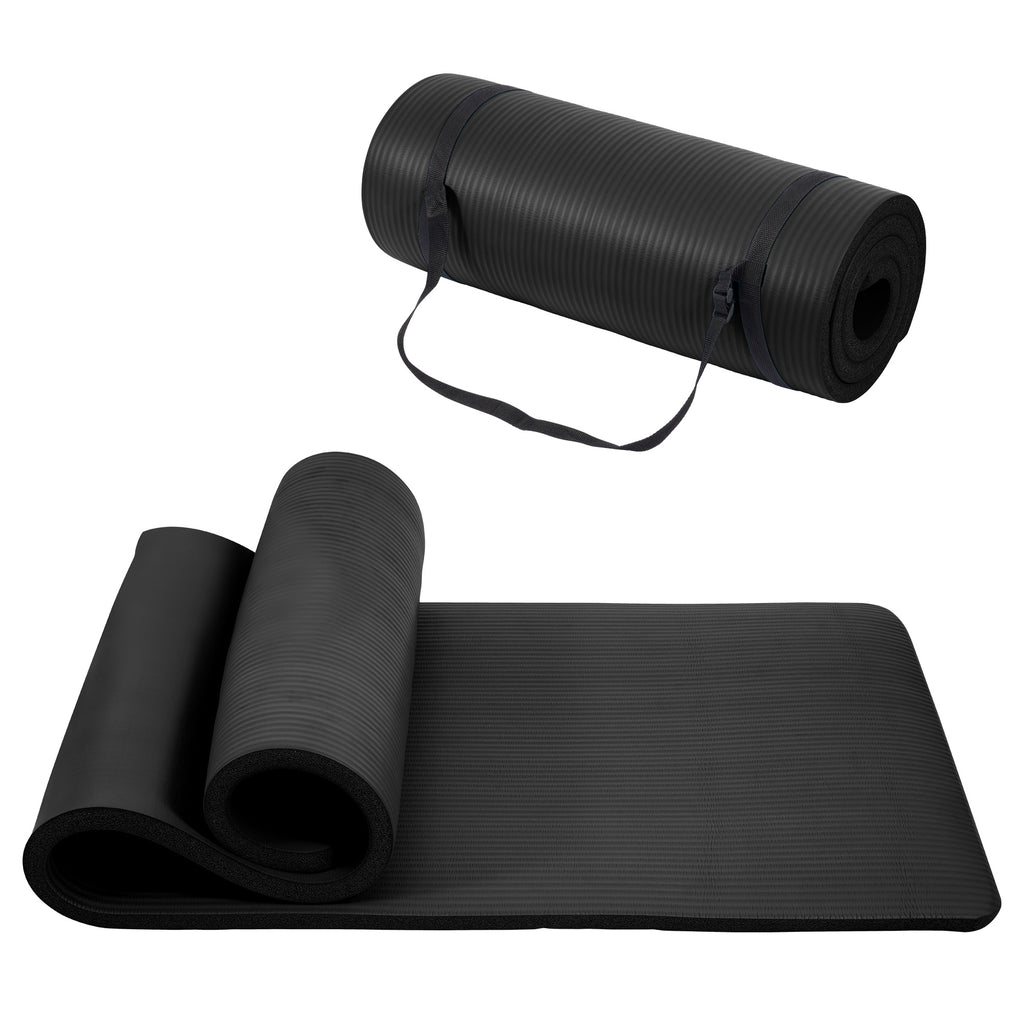 Only Supports Self Pickup  Yoga Mat, One Inch Thickened High-density Practice Mat, Tear-resistant Practice Yoga Mat With Straps, Suitable For All Kinds Of Yoga Practice